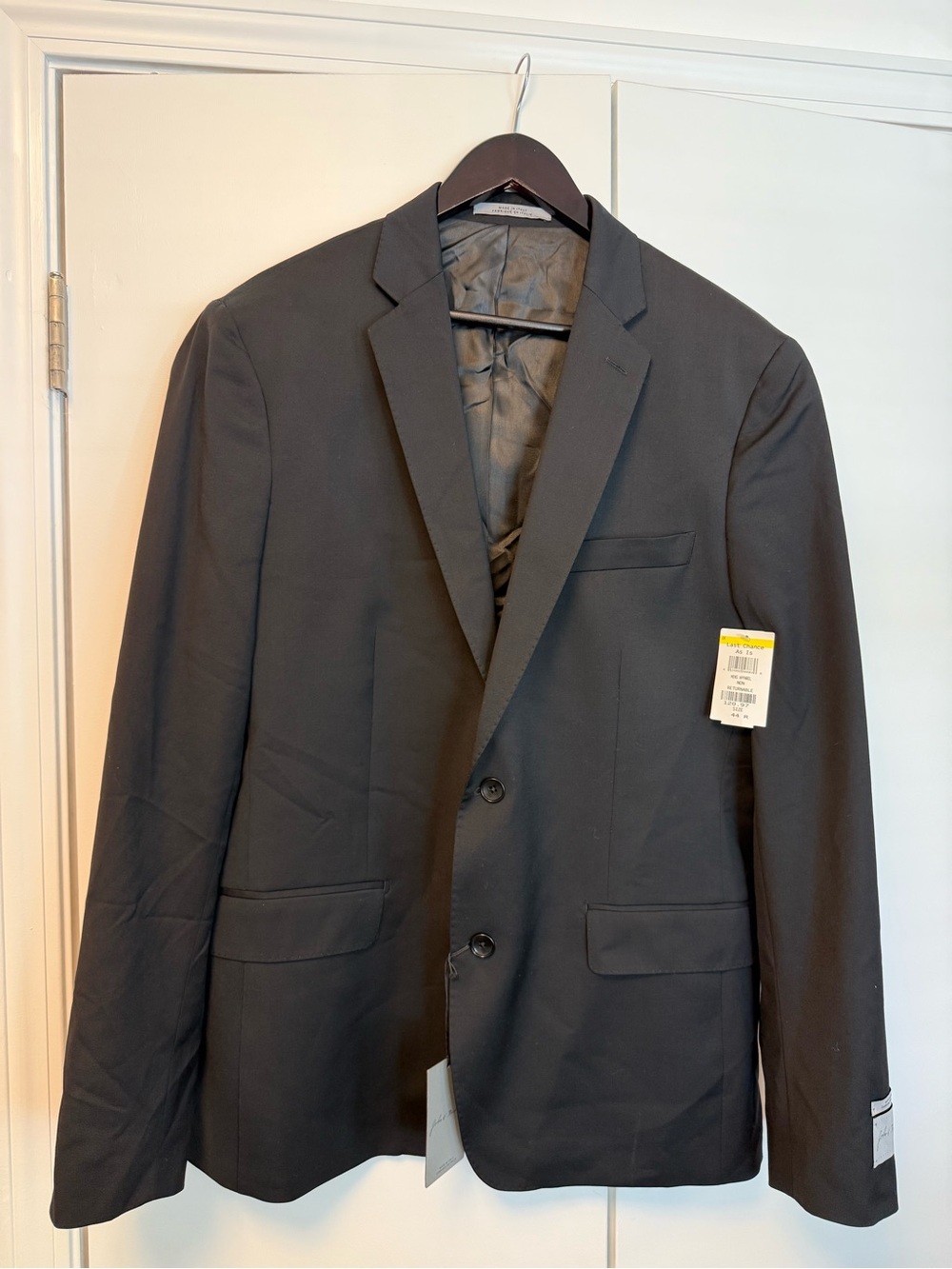 John W. Nordstrom Black Two-Button Notch Lapel Blazer